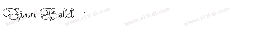 Sinn Bold字体转换
